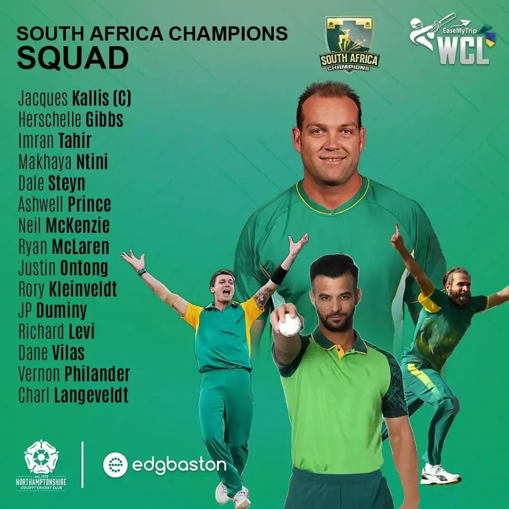 South Africa Champions Full Squad