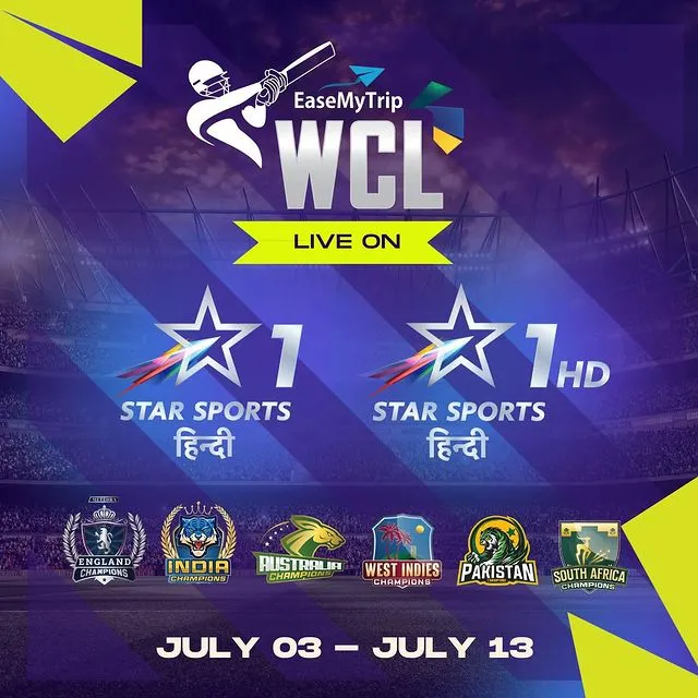 WCL Broadcaster India
