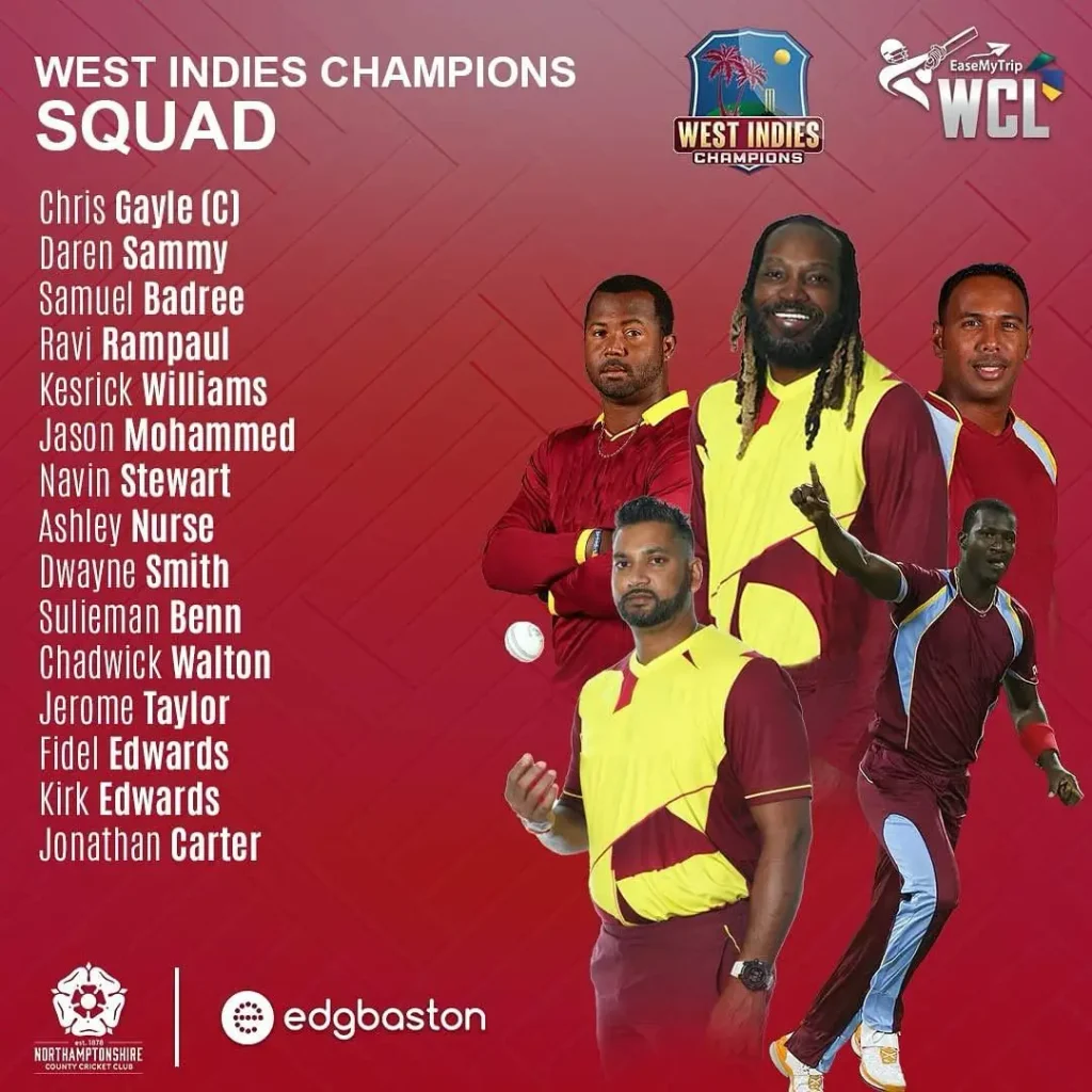 West Indies Champions Squad