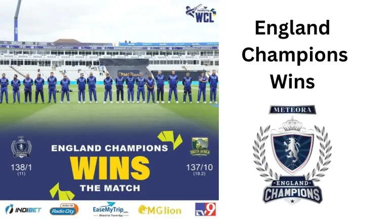 England Champions Secure Victory Over South Africa in WCL 2024