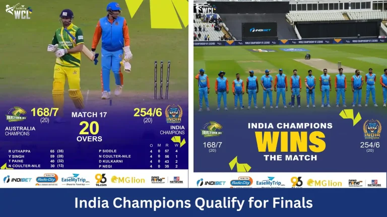 India Win Over Australia Champions to Reach WCL 2024 Final