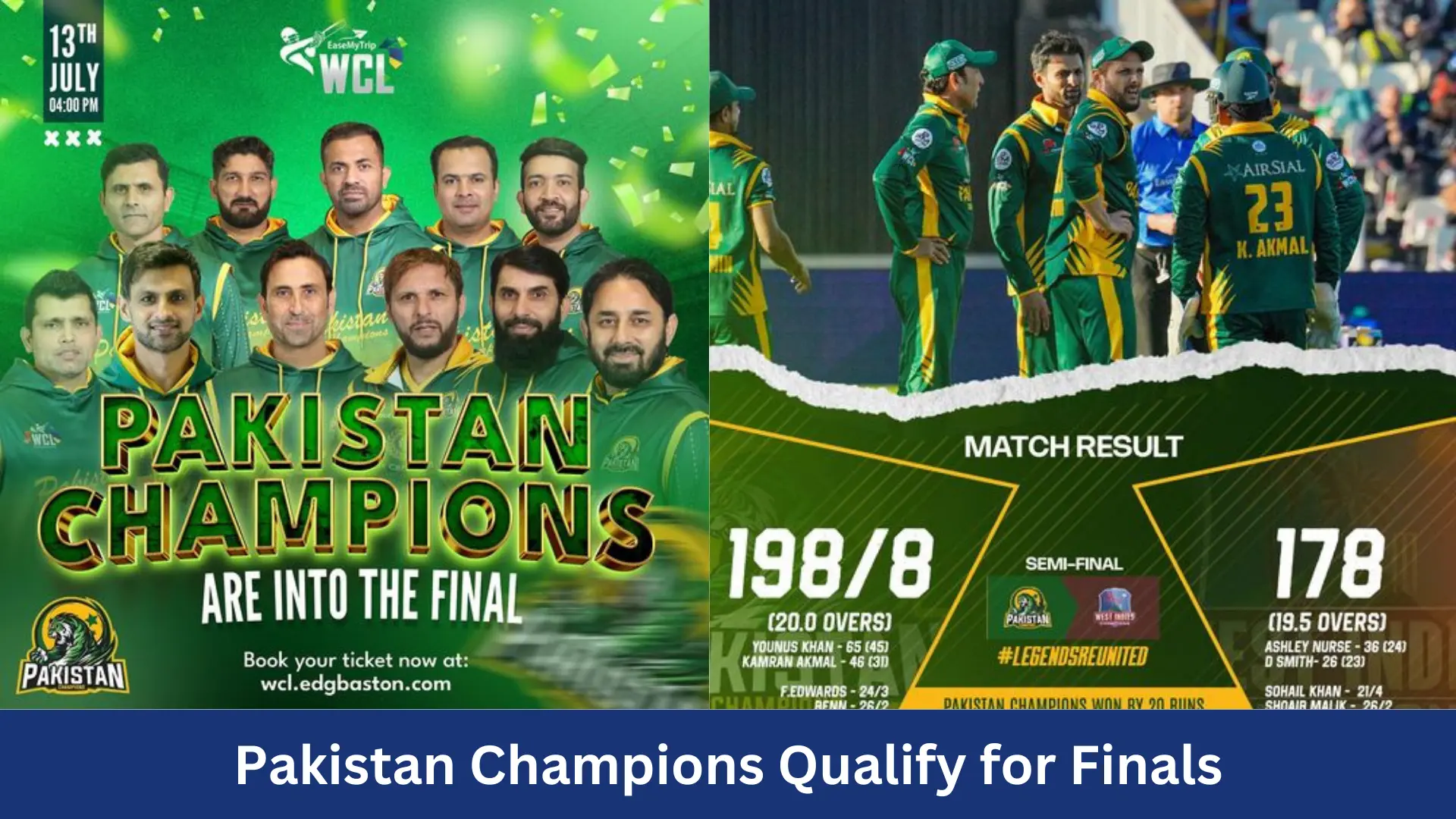 Pakistan Champions Secure Final