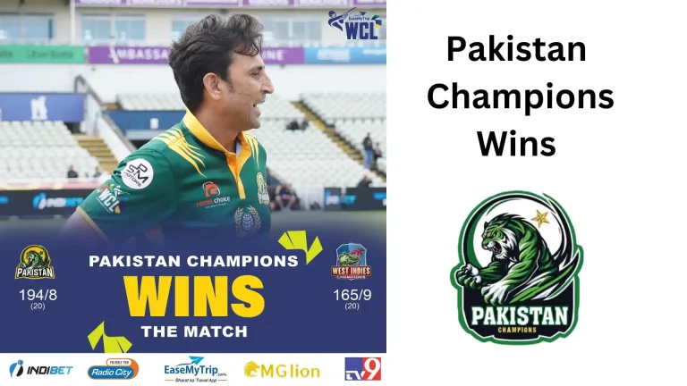 Pakistan Champions Defeat West Indies Champions in World Championship of Legends 2024