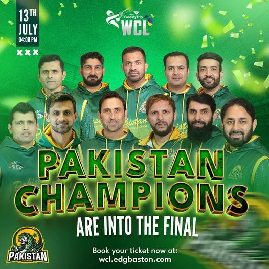 Pakistan Champions into the Final