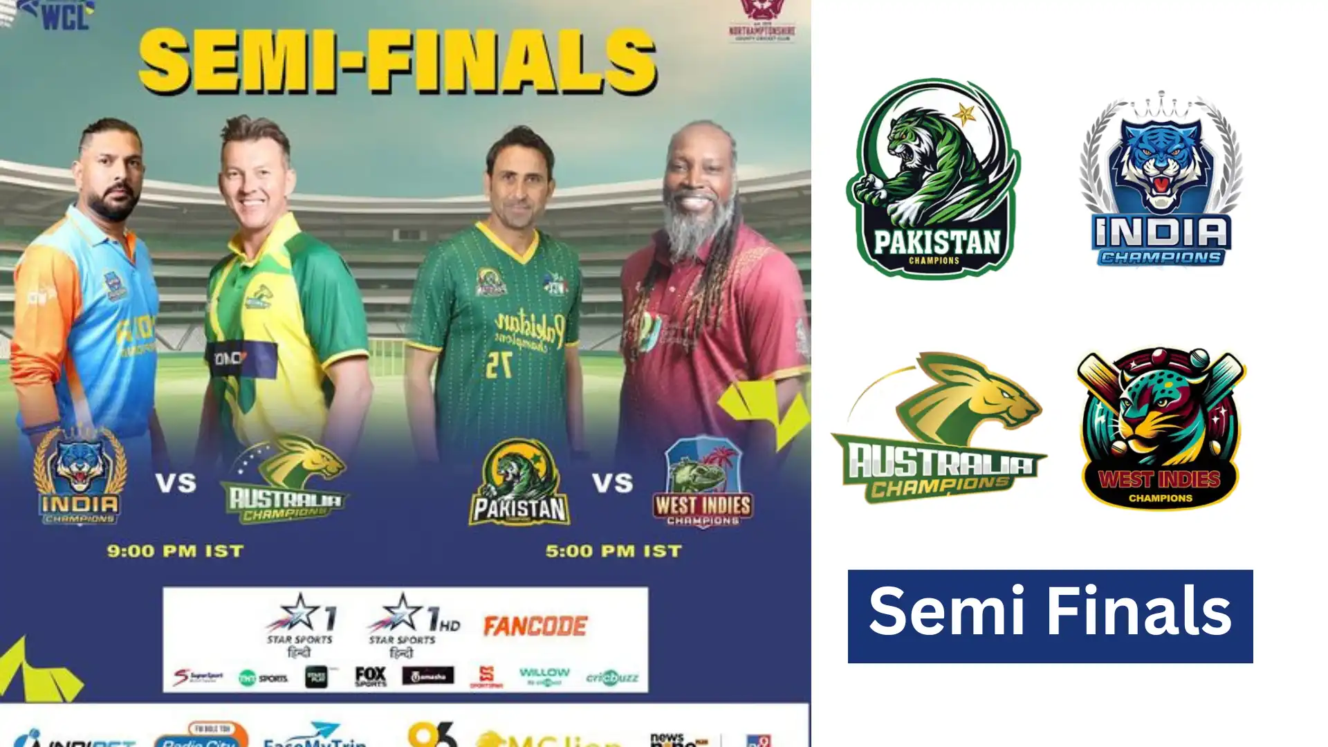 Semifinal Teams Confirmed